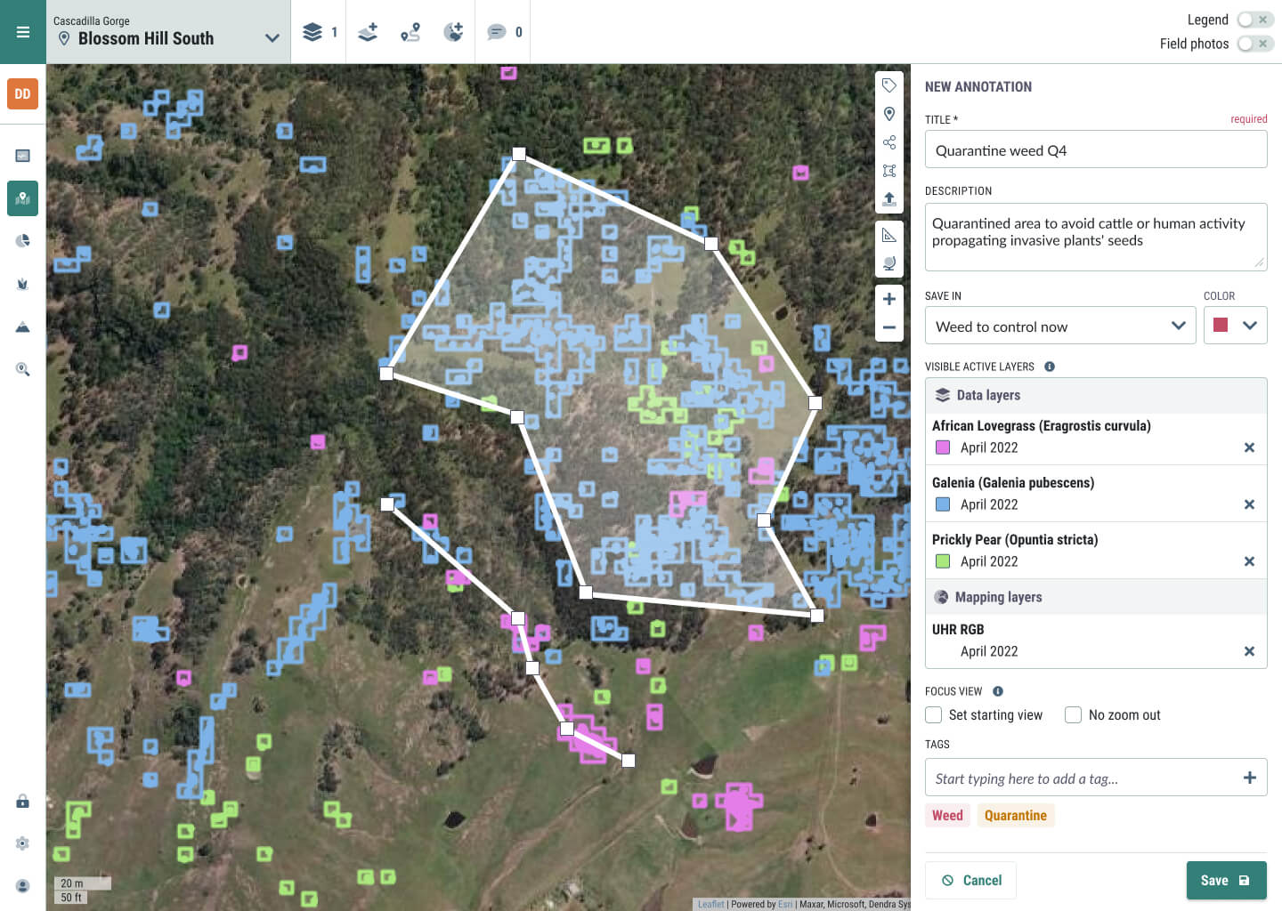 GIS annotation